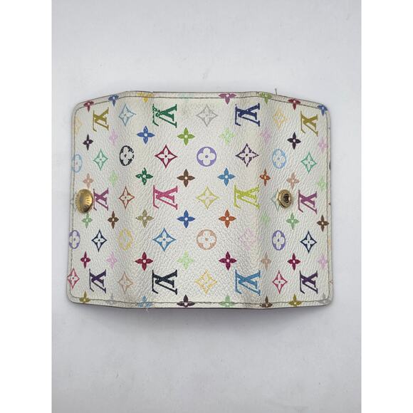 Louis Vuitton White Monogram Multicolore 4 Key Holder - Picture 15 of 16
